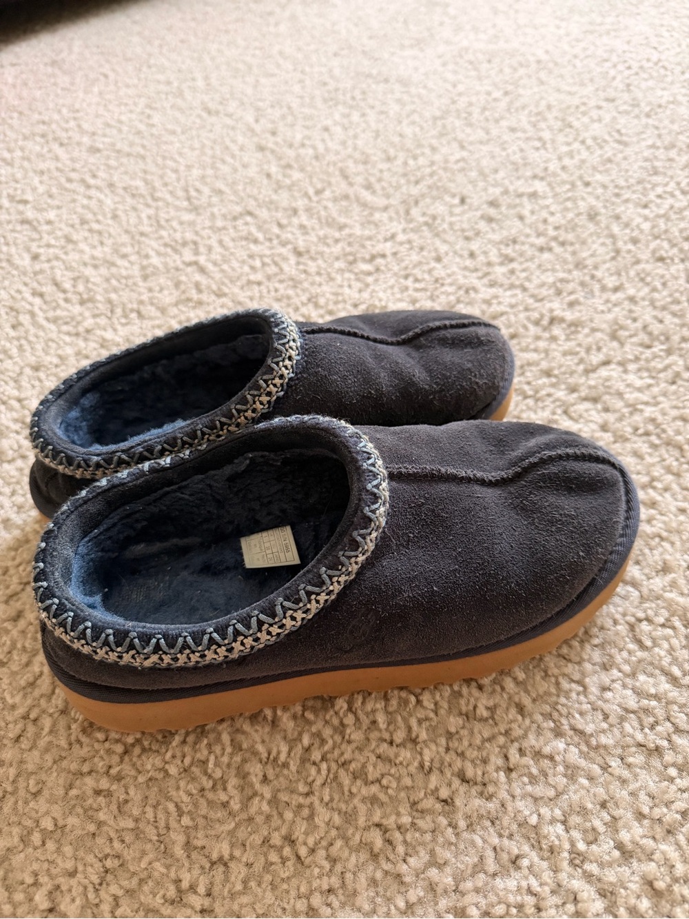 UGG Blue Slip-On Clog with Brown Sole